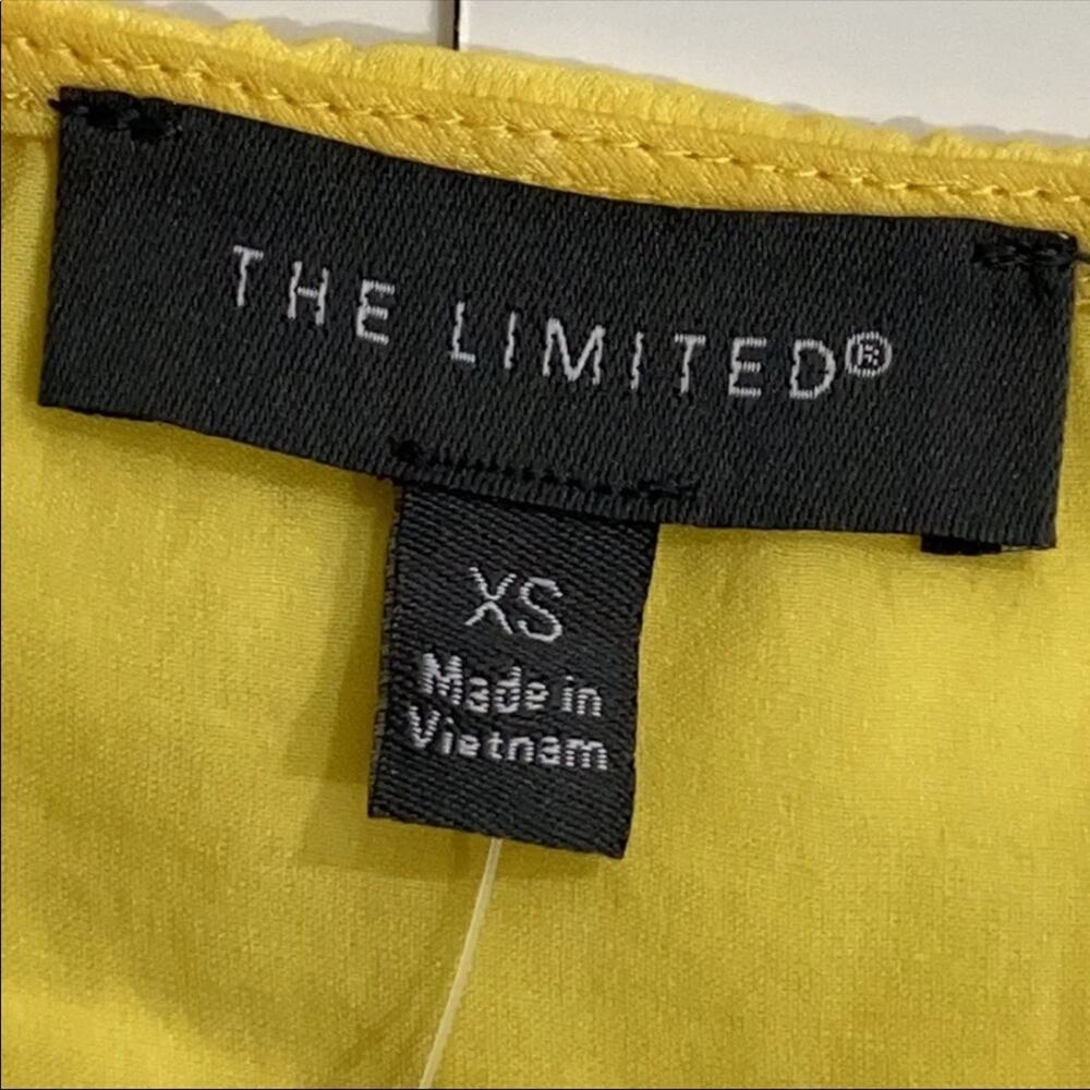 The Limited Women’s Scoop Neck Shell Yellow Sleeveless Top Size Xs — image 4 of 8